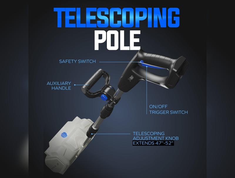 ❄️ Cordless Snow Shovel – Clear Snow Faster with Less Effort!