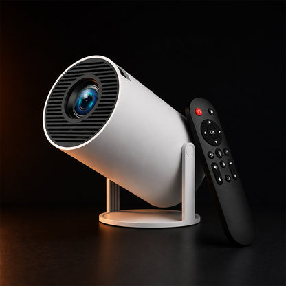Smart Mini Portable Home Cinema Projector with Auto Keystone & WiFi 6
