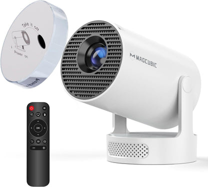 Smart Mini Portable Home Cinema Projector with Auto Keystone & WiFi 6
