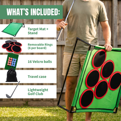 ⛳ Golf Pong Game Set – 20 Balls, Mat & Case, Indoor/Outdoor