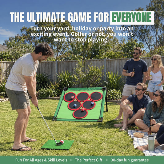 ⛳ Golf Pong Game Set – 20 Balls, Mat & Case, Indoor/Outdoor