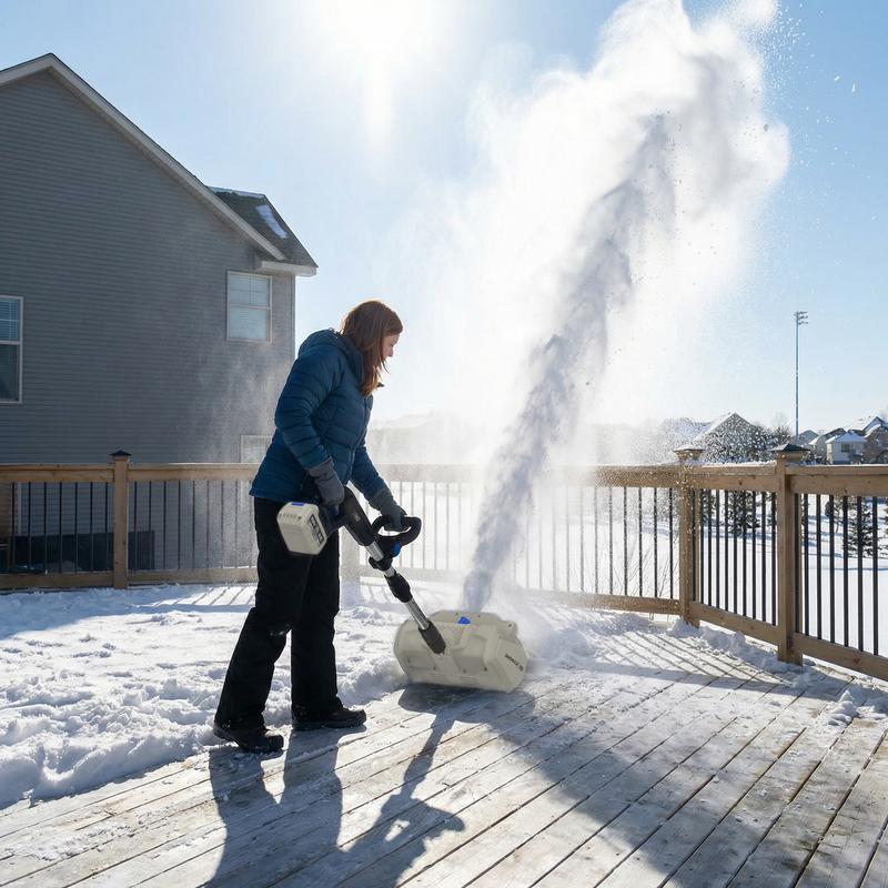 ❄️ Cordless Snow Shovel – Clear Snow Faster with Less Effort!