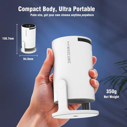 Smart Mini Portable Home Cinema Projector with Auto Keystone & WiFi 6