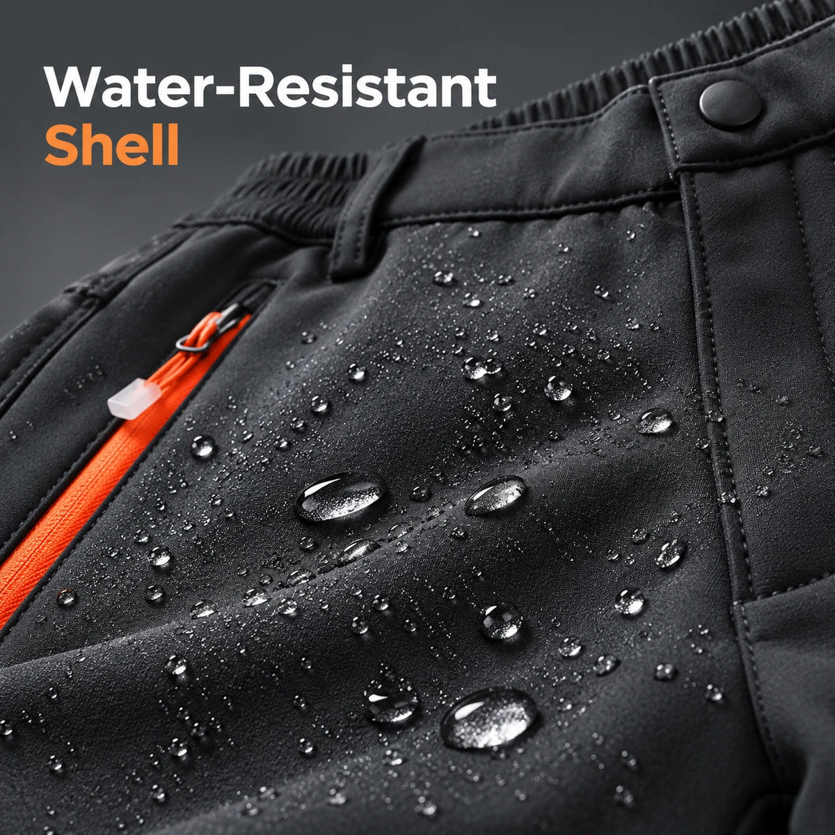 👖Men’s Fleece-Lined Softshell Hiking Pants
