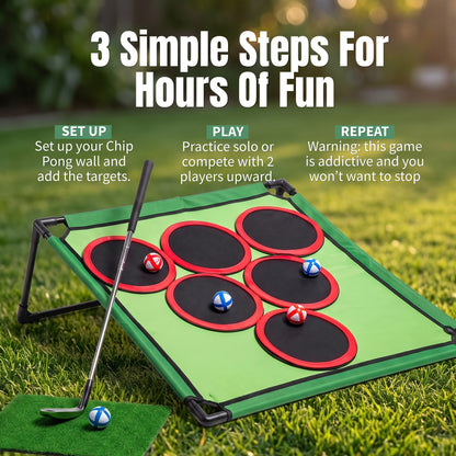 ⛳ Golf Pong Game Set – 20 Balls, Mat & Case, Indoor/Outdoor